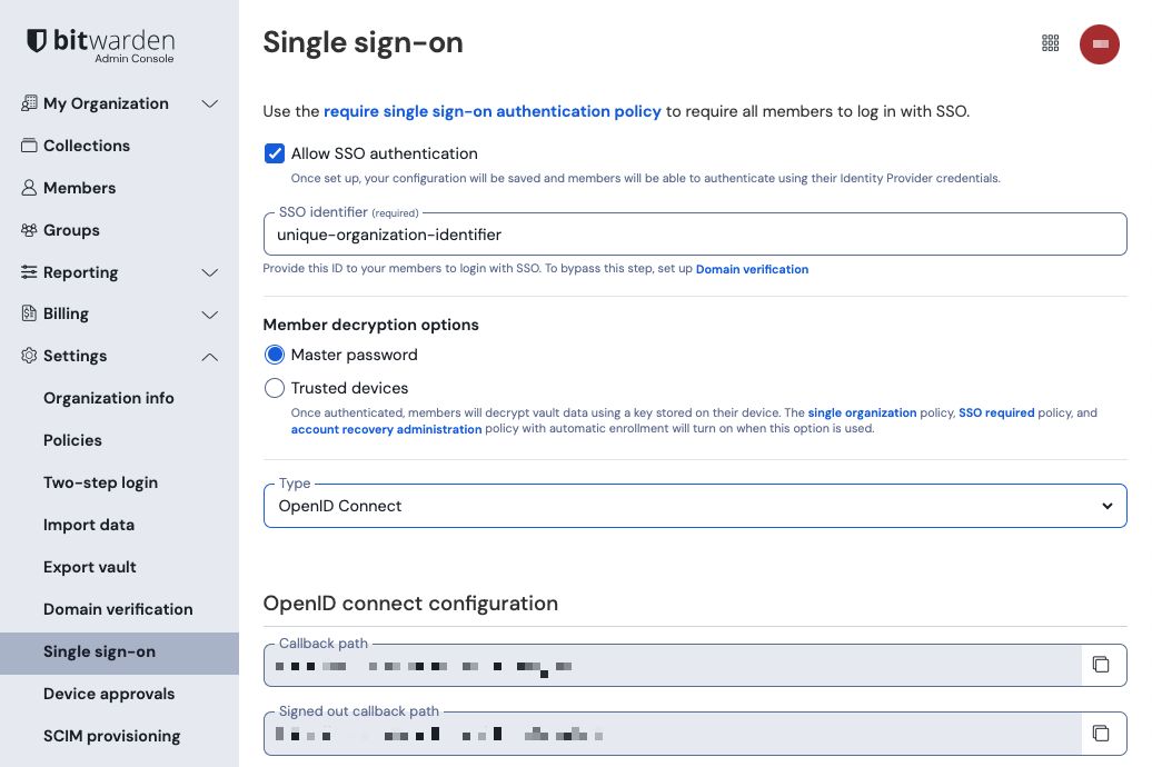 OIDC configuration